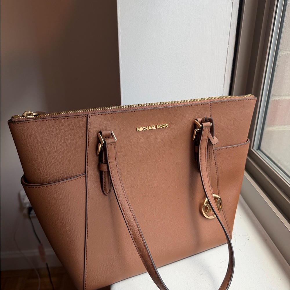 Michael Kors Tan Leather Tote - Picture 3 of 3